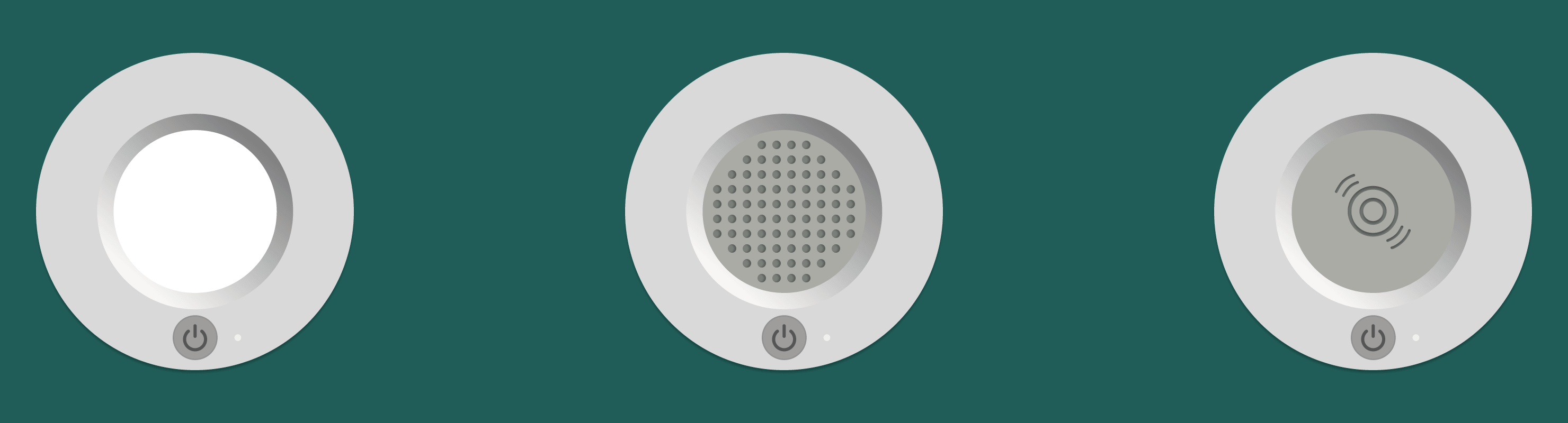 Trio of just-in-time cues: LED light, audio chime, and haptic pulse