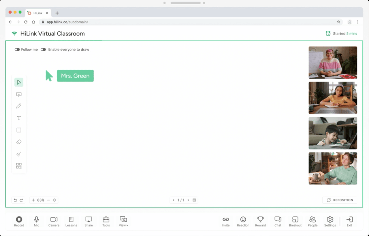 HiLink Virtual Classroom Demo