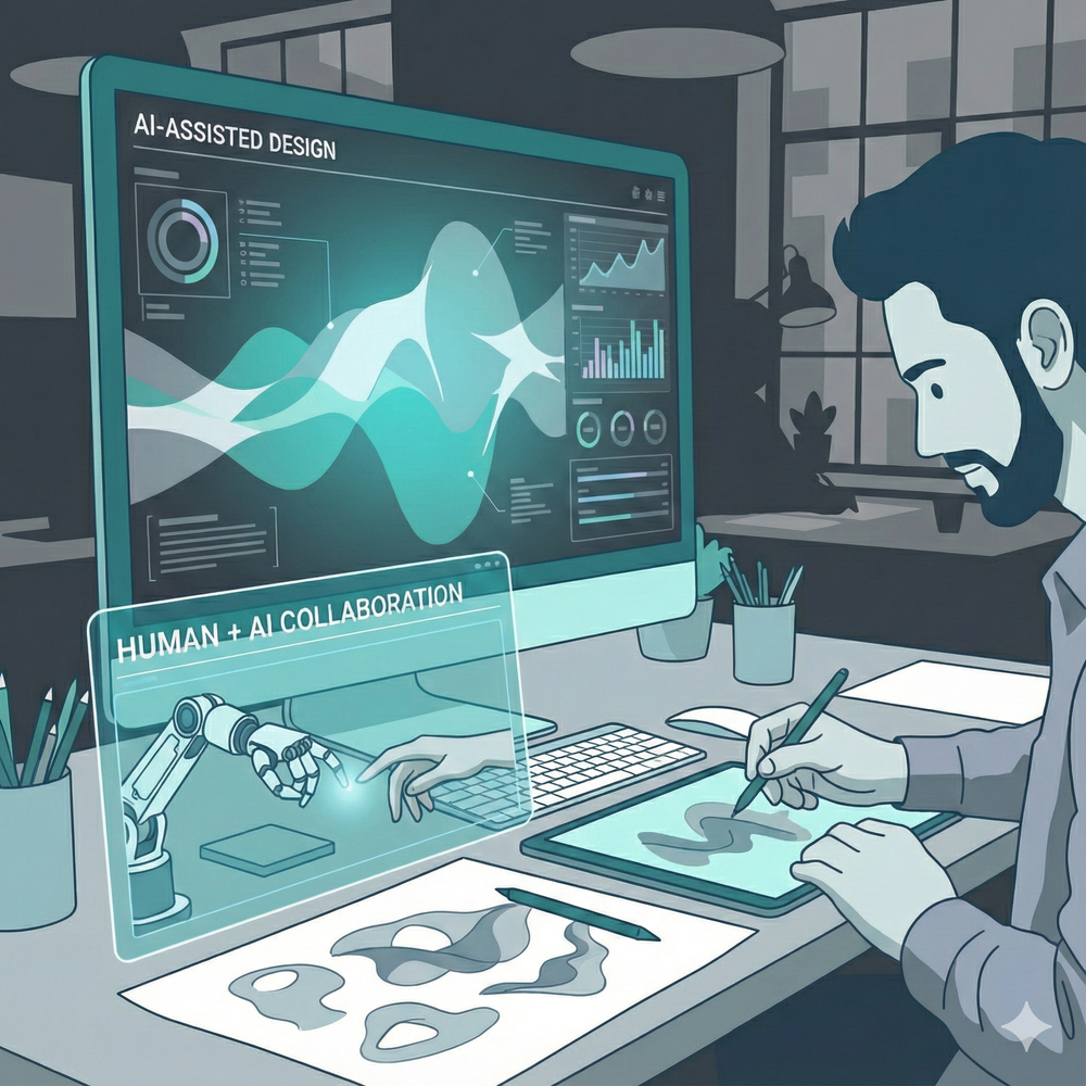 Cover image for the project "Experimenting with AI in Design"