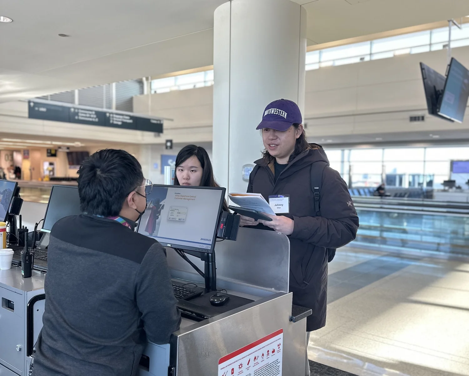 Interviewing Southwest staff at Midway Airport